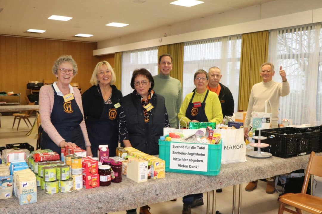 Übergabe der Spenden an die Tafel SJ